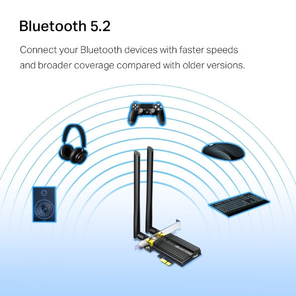 TP Link AX3000 WiFi 6 Bluetooth 5.0 PCIe Adapter