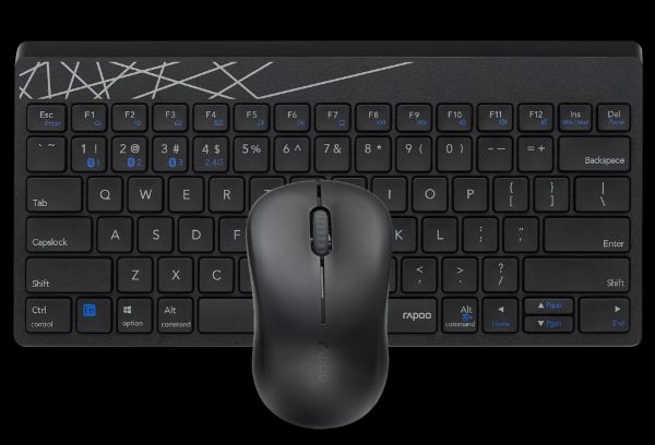 8000GT - Multi-mode wireless keyboard and mouse combo - Mini